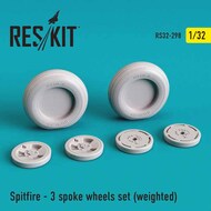  ResKit  1/32 Spitfire 3-spoke Weighted Wheels Set* RS32-0298
