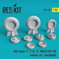  ResKit  1/32 BAe Hawk T1 T1A T2, MK50 MK60 MK100 Weighted Wheels Set OUT OF STOCK IN US, HIGHER PRICED SOURCED IN EUROPE RS32-0303