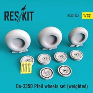Do.335B Pfeil Weighted Wheels Set #RS32-0332