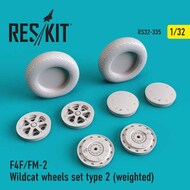  ResKit  1/32 F4F FM-2 Wildcat Weighted Wheels Set RS32-0335