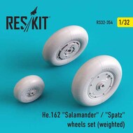 Heinkel He.162 Salamander / Spatz wheels set (weighted) #RS32-0354