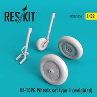  ResKit  1/32 Messerschmitt Bf.109G Wheels set type 1 (weighted) OUT OF STOCK IN US, HIGHER PRICED SOURCED IN EUROPE RS32-0356