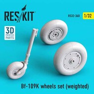 ResKit  1/32 Messerschmitt Bf.109K wheels set (weighted) OUT OF STOCK IN US, HIGHER PRICED SOURCED IN EUROPE RS32-0360