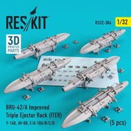  ResKit  1/32 BRU-42/A Improved Triple Ejector Rack (ITER) (5 pcs) OUT OF STOCK IN US, HIGHER PRICED SOURCED IN EUROPE RS32-0384
