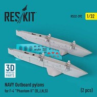  ResKit  1/32 US NAVY Outboard pylons for McDonnell F-4 Phantom II (F-4B, F-4J, F-4N, F-4S) (2 pcs) RS32-0392