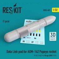  ResKit  1/32 Data Link pod for AGM-142 Popeye rocket (F-15, F-16, F-4, Dassault Mirage  2000, F-111) RS32-0401