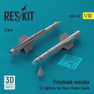 Firestreak Missile Set [for Lightning Sea Vixen Javelin] #RS32-0410