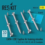 CATM-120C Captive Air Training Missile Set [for F-15 F-16 F-18 F-22 JAS-39 Eurofighter] #RS32-0414