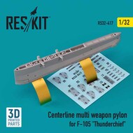  Reskit  1/32 Centerline Multi-Weapon Pylon for F-105 Thunderchief RS32-0417