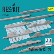  ResKit  1/32 Pylons for Sukhoi Su-27 (1/32) RS32-0421