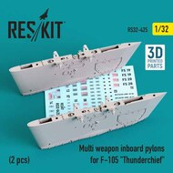  ResKit  1/32 Multi weapon inboard pylons for Republic F-105 Thunderchief (2 pcs) (3D Printing) RS32-0425