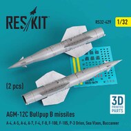  ResKit  1/32 AGM-12C Bullpup B missiles (2 pcs) (A-4, A-5, Grumman A-6, A-7, F-4, F-8, F-100, F-105, P-3 Orion, Sea Vixen, Buccaneer) RS32-0429