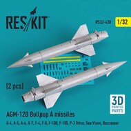  ResKit  1/32 AGM-12B Bullpup A missiles (2 pcs) (A-4, A-5, Grumman A-6, A-7, F-4, F-8, F-100, F-105, P-3 Orion, Sea Vixen, Buccaneer) RS32-0430