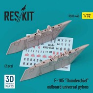  Reskit  1/32 Outboard Universal Pylons for F-105 Thunderchief OUT OF STOCK IN US, HIGHER PRICED SOURCED IN EUROPE RS32-0443