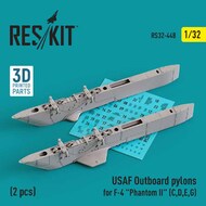 USAF Outboard pylons for McDonnell F-4 Phantom II (F-4C, F-4D, F-4E, F-4G) (2 pcs) (designed to be used with Tamiya kits) #RS32-0448