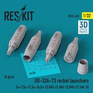 UB-32A-73 Rocket Launcher Set (for Su-7 Su-17 Su-24 Su-25 MiG-21 MiG-23 MiG-27 Yak-38) #RS32-0452