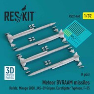 Meteor BVRAAM Missile Set (for Rafale Mirage 2000 F-35 JAS-39 Typhoon) #RS32-0460