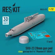 SUU-23 20mm Gun Pod (for USAF F-4) #RS32-0471