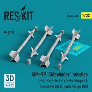 AIM-9P Sidewinder Missile Set #RS32-0483