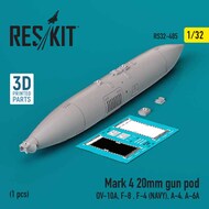 Mark 4 20mm Gun Pod (for OV-10A F-8 F-4(USN) A-4 A-6A) #RS32-0485