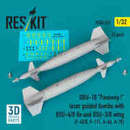 GBU-10 Paveway I Laser Guided Bombs with BSU-4/B Fin & BSU-3/B Wing #RS32-0521