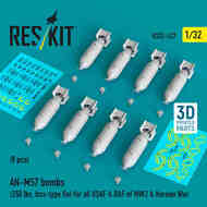 AN-M57 250lb Bomb Set with Box-Type Fins #RS32-0537