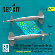 Thermally Protected GBU-10 Paveway I Laser Guided Bomb Set (Slow Speed) with BSU-37/B Fin & BSU-3A/B Wing #RS32-0576