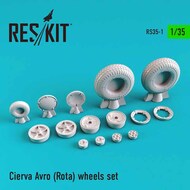Avro Cierva C.30A wheels set #RS35-0001