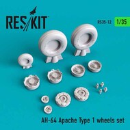 Hughes AH-64 Apache Type 1 wheels set OUT OF STOCK IN US, HIGHER PRICED SOURCED IN EUROPE #RS35-0012