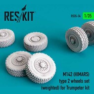 M142 (HIMARS) type 2 wheels set (weighted) #RS35-0034