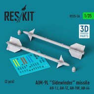 AIM-9L Sidewinder Missile Set #RS35-0036