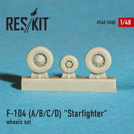 Lockheed F-104A/F-104B/F-104C/F-104D 'Starfighter' wheels set #RS48-0008