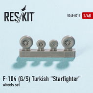 Lockheed F-104G/S Turkish 'Starfighter' wheels set #RS48-0011