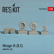  ResKit  1/48 Dassault Mirage IIIB, IIIC) wheels set RS48-0028