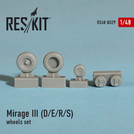 ResKit  1/48 Dassault Mirage IIID/IIIE/IIIR/IIIS) wheels set RS48-0029
