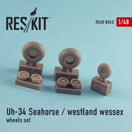 Sikorsky UH-34 Seahorse / Westland Wessex (all versions) wheels set (1/48) #RS48-0043