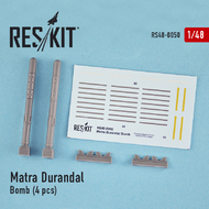  ResKit  1/48 Matra Durandal Bomb (4 pcs) (McDonnell F-15E Strike Eagle, General-Dynamics F-111E, Dassault Mirage 2000) RS48-0050