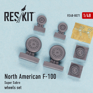  ResKit  1/48 North-American F-100C/F-100D/F-100F Super Sabre wheels set OUT OF STOCK IN US, HIGHER PRICED SOURCED IN EUROPE RS48-0071
