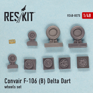 Convair F-106B Delta Dart wheels set #RS48-0075