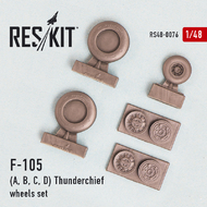 Republic F-105A/F-105B/F-105C/F-105D) Thunderchief wheels set OUT OF STOCK IN US, HIGHER PRICED SOURCED IN EUROPE #RS48-0076
