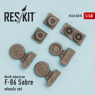  ResKit  1/48 North-American F-86 Sabre wheels set OUT OF STOCK IN US, HIGHER PRICED SOURCED IN EUROPE RS48-0078
