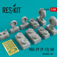  ResKit  1/48 Mikoyan MiG-29 (9-12) UB wheels set OUT OF STOCK IN US, HIGHER PRICED SOURCED IN EUROPE RS48-0088
