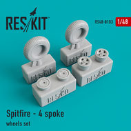  ResKit  1/48 Supermarine Spitfire - 4 spoke wheels set RS48-0103
