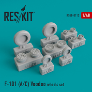  ResKit  1/48 McDonnell F-101A/F-101C) Voodoo wheels set OUT OF STOCK IN US, HIGHER PRICED SOURCED IN EUROPE RS48-0112