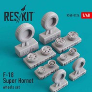  ResKit  1/48 McDonnell-Douglas F/A-18E/F/A-F Super Hornet wheels set OUT OF STOCK IN US, HIGHER PRICED SOURCED IN EUROPE RS48-0126