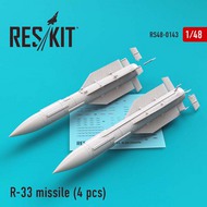  ResKit  1/48 R-33 missile (4 pcs) (Mikoyan MiG-31) RS48-0143