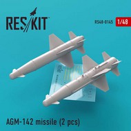  ResKit  1/48 AGM-142 missile (2 pcs) (F-4, F-15, F-16, F-111) RS48-0145