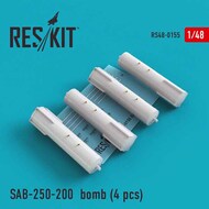  ResKit  1/48 RS48-0155 SAB-250-200 bomb (4 pcs) RS48-0155