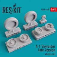Douglas A-1 Skyraider late version wheels set OUT OF STOCK IN US, HIGHER PRICED SOURCED IN EUROPE #RS48-0165