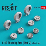 Lockheed F-80 Shooting Star (Type 3) wheels set #RS48-0173